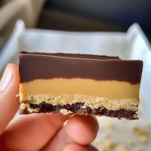 Chocolate Peanut Butter No Bake Bars