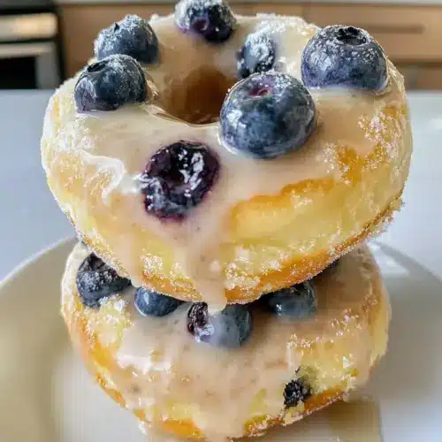Baked Blueberry Donuts