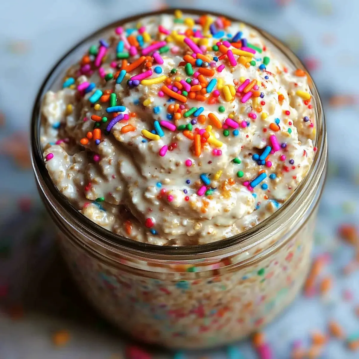 Birthday Cake Overnight Oats