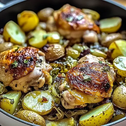 Irish Chicken with Cabbage and Potatoes