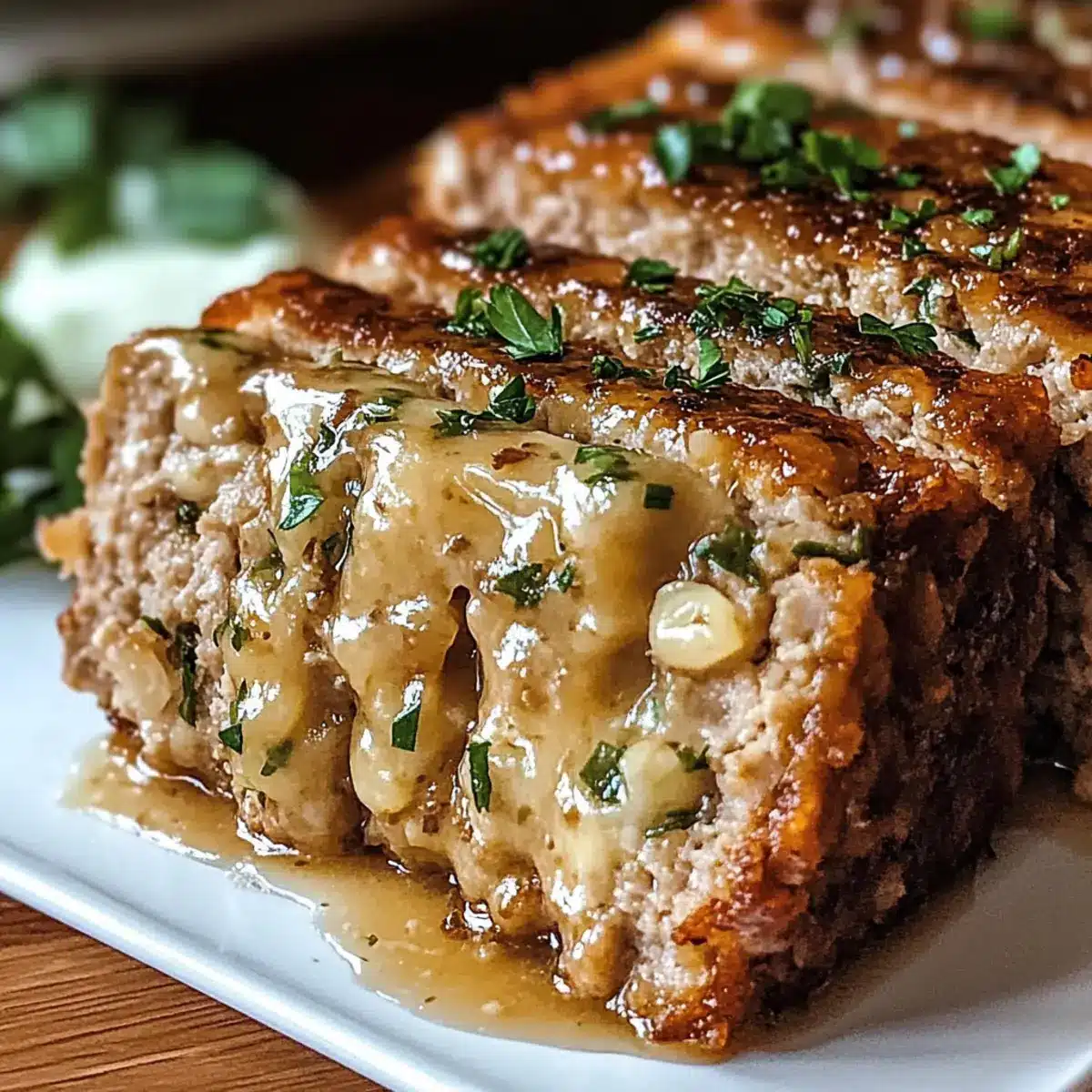 Garlic Parmesan Chicken Meatloaf