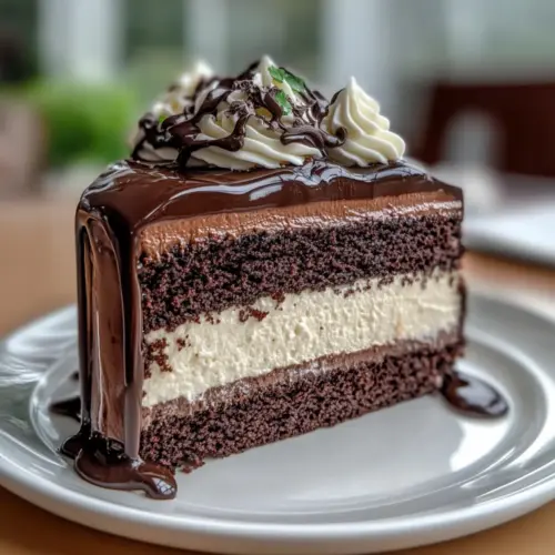 Chocolate Tuxedo Cake