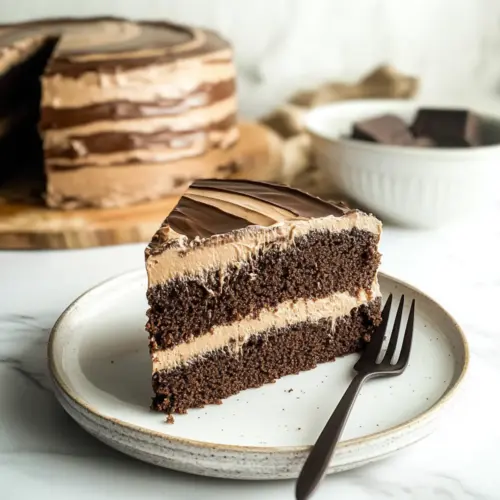 Chocolate Mocha Cream Filled Cake
