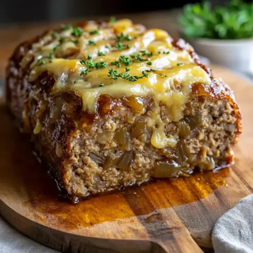 Keto French Onion Meatloaf