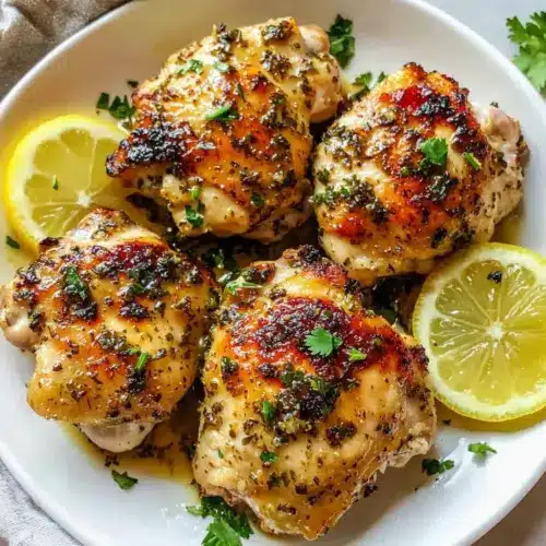 Garlic Lemon Chicken Thighs