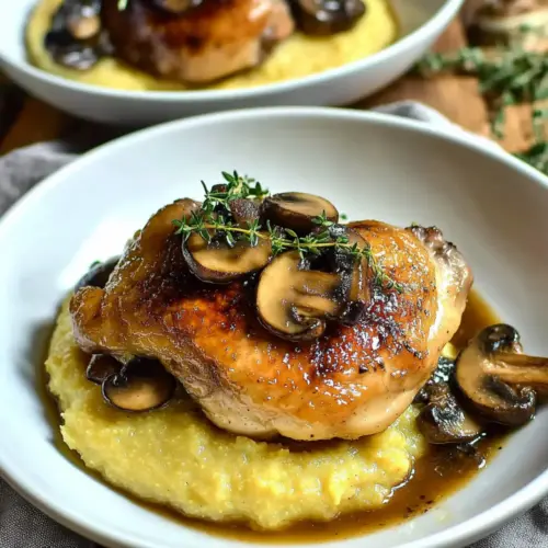 Braised Chicken Thighs with Mushrooms