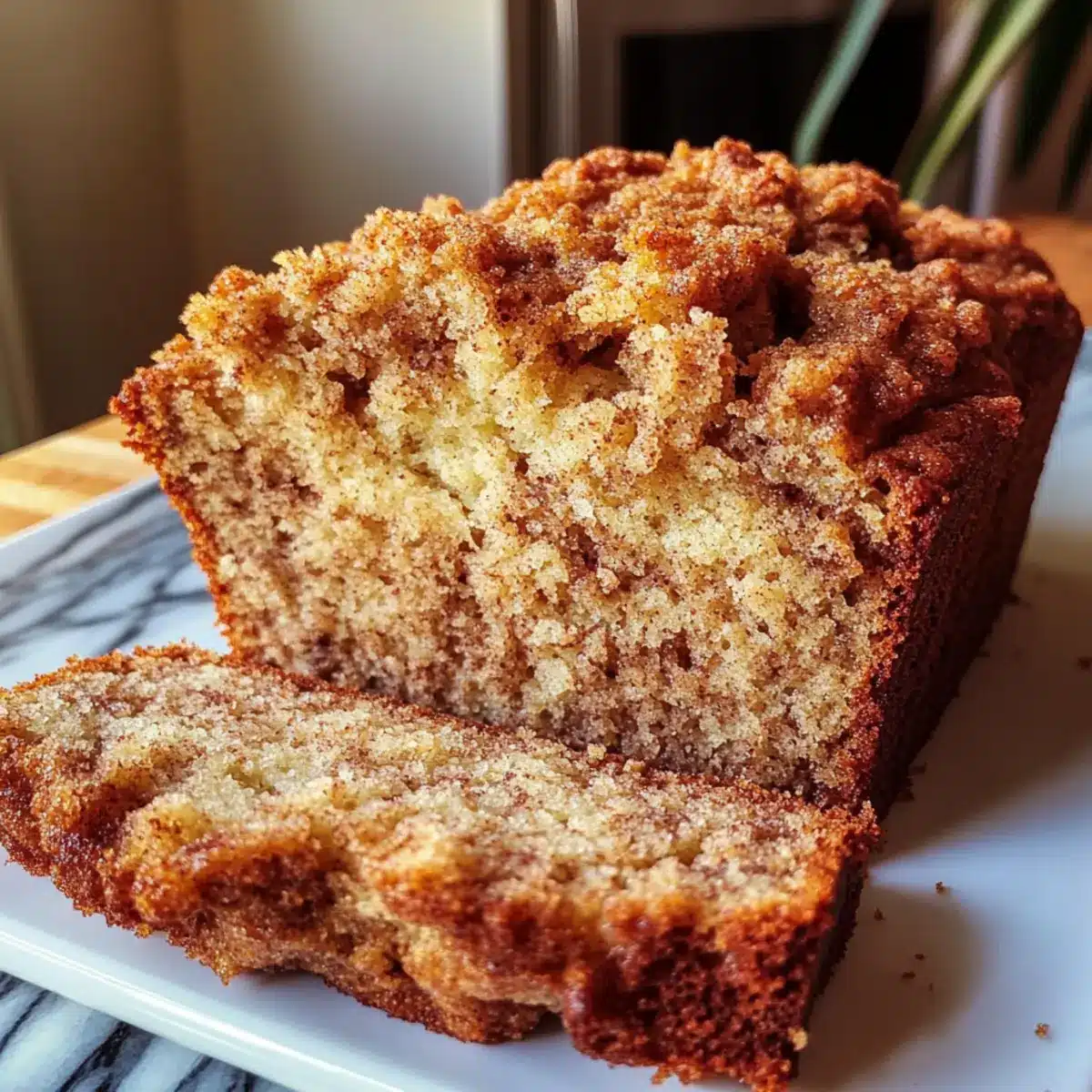 Cinnamon Crumb Banana Bread