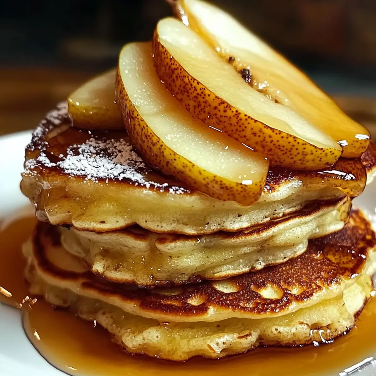 Pear Cardamom Pancakes