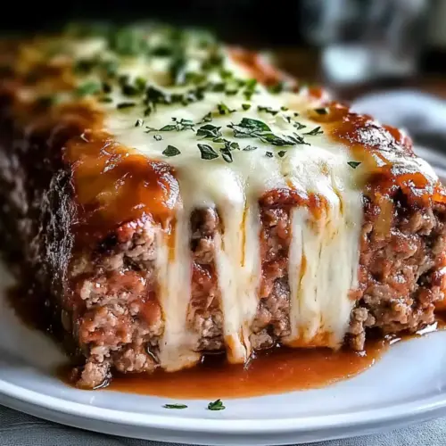 Stuffed Meatloaf with Mozzarella