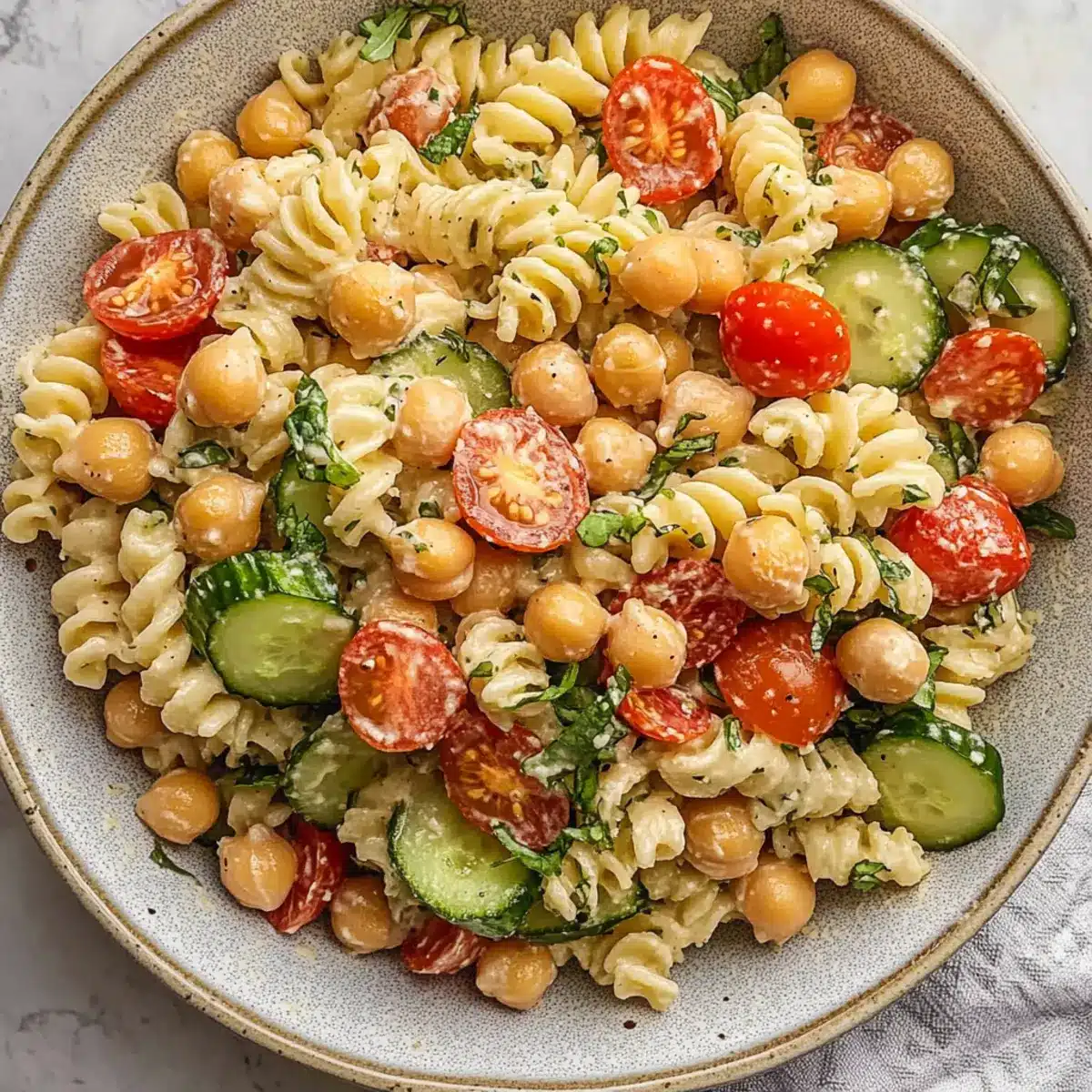 Chickpea Pasta Salad