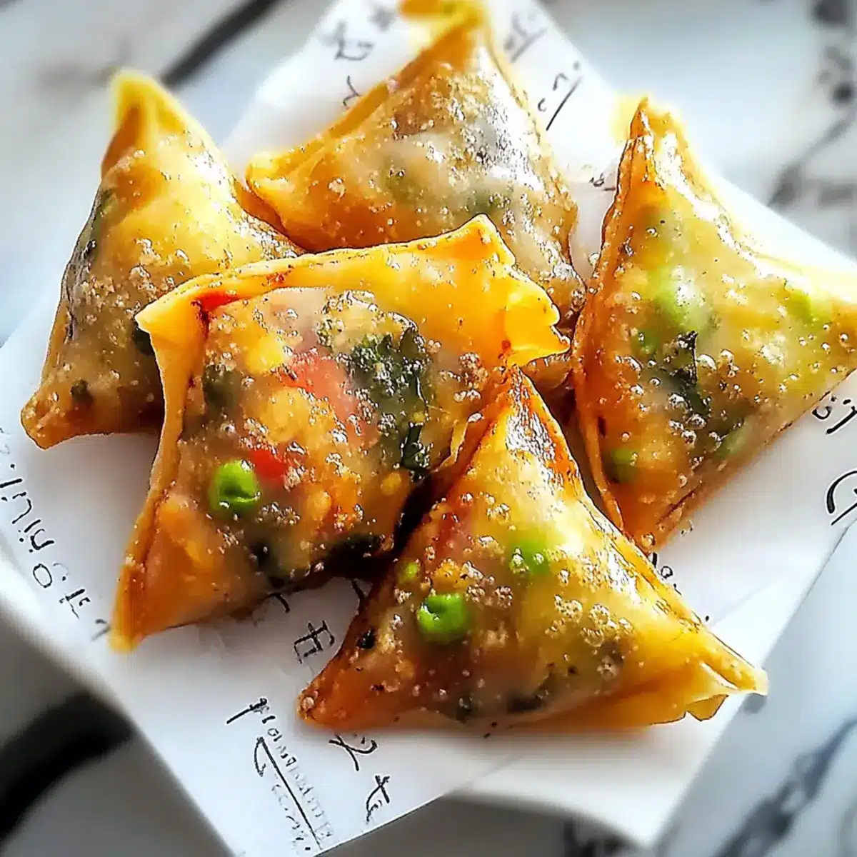 Crispy Rice Paper Samosas
