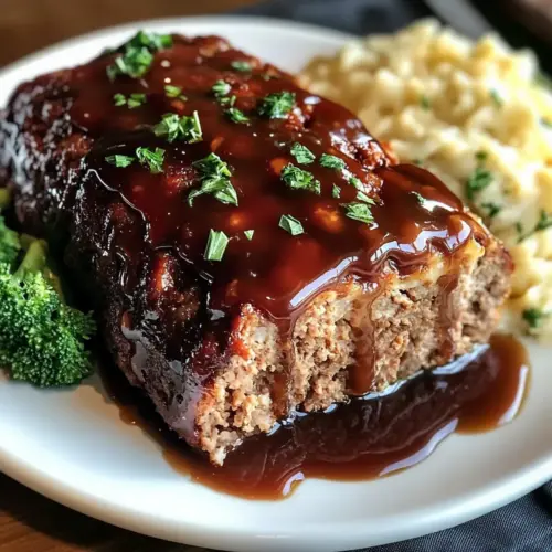 Meatloaf with Sweet and Savory Glaze