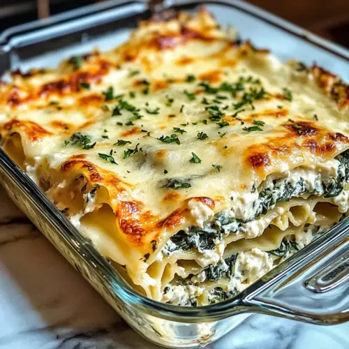 Spinach Artichoke Alfredo Lasagna