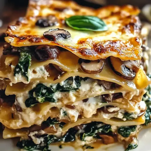Mushroom and Spinach Lasagna
