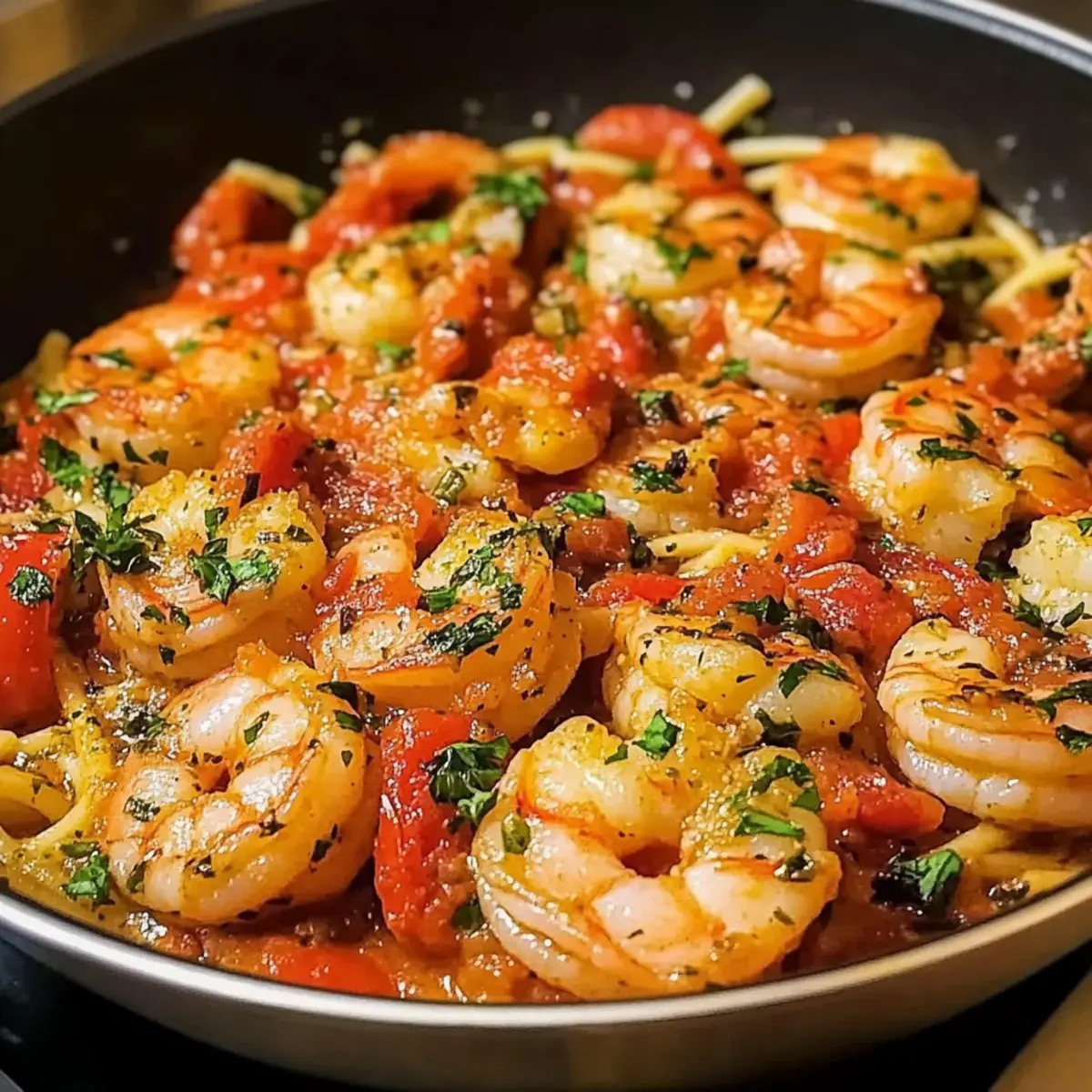 Garlic Tomato Shrimp Scampi