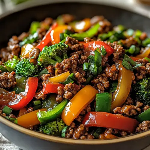 Ground Beef Stir Fry in 30 Minutes