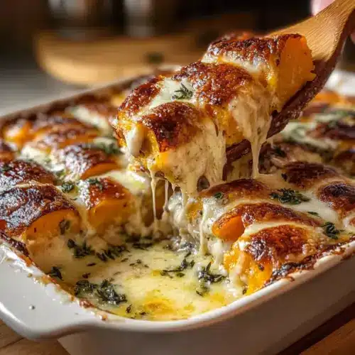 Garlic Scalloped Sweet Potatoes