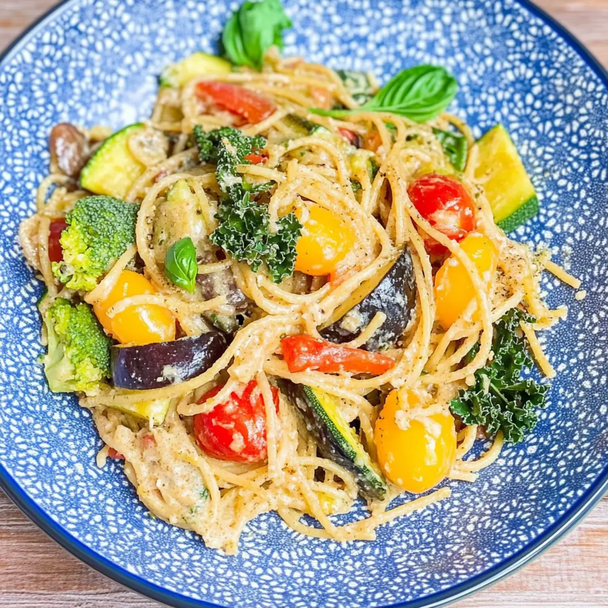 Vegan One Pot Spaghetti with Vegetables