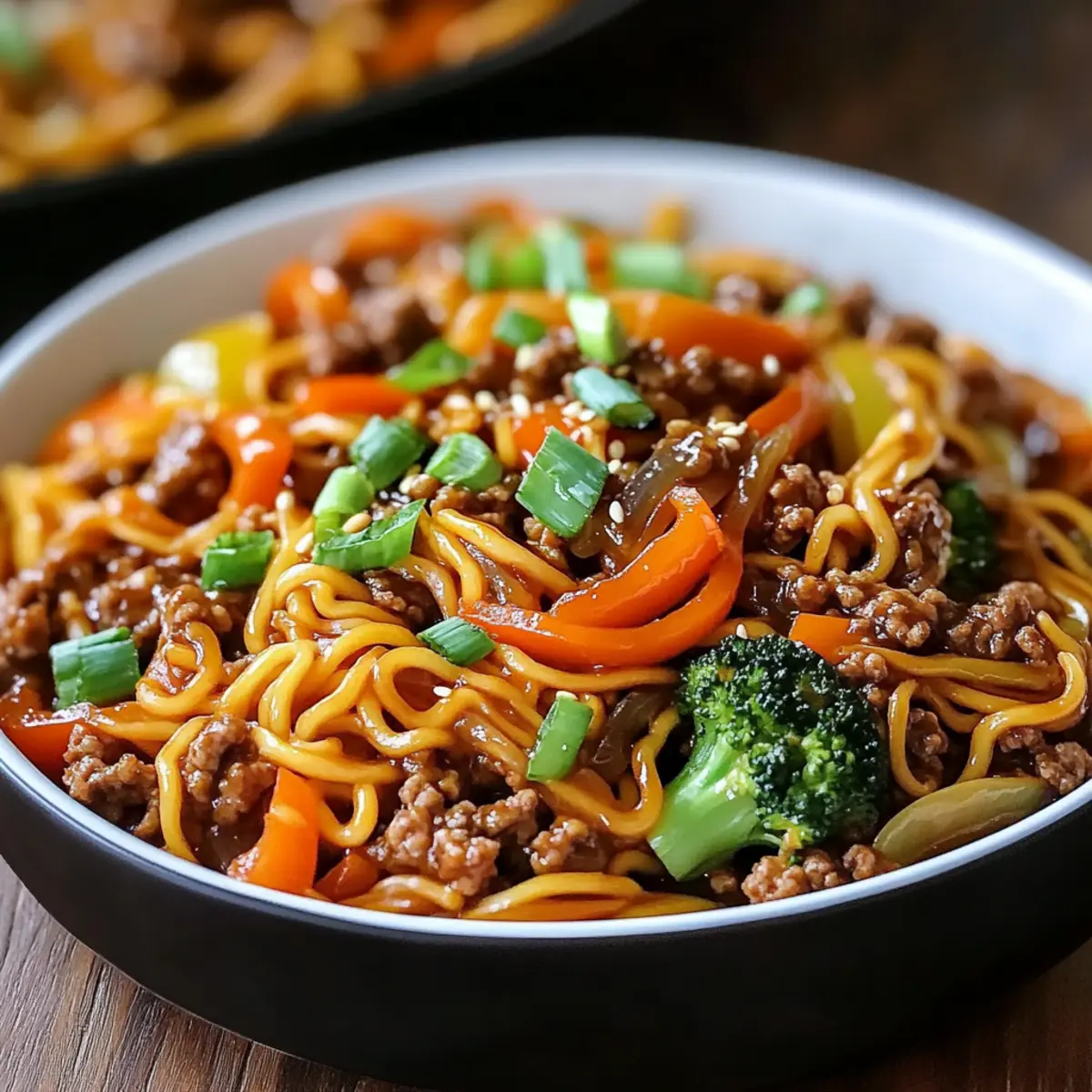 Ground Beef Noodle Stir-Fry