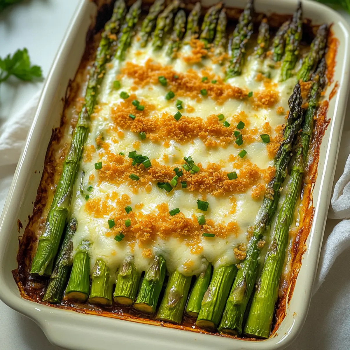 Cheesy Baked Asparagus