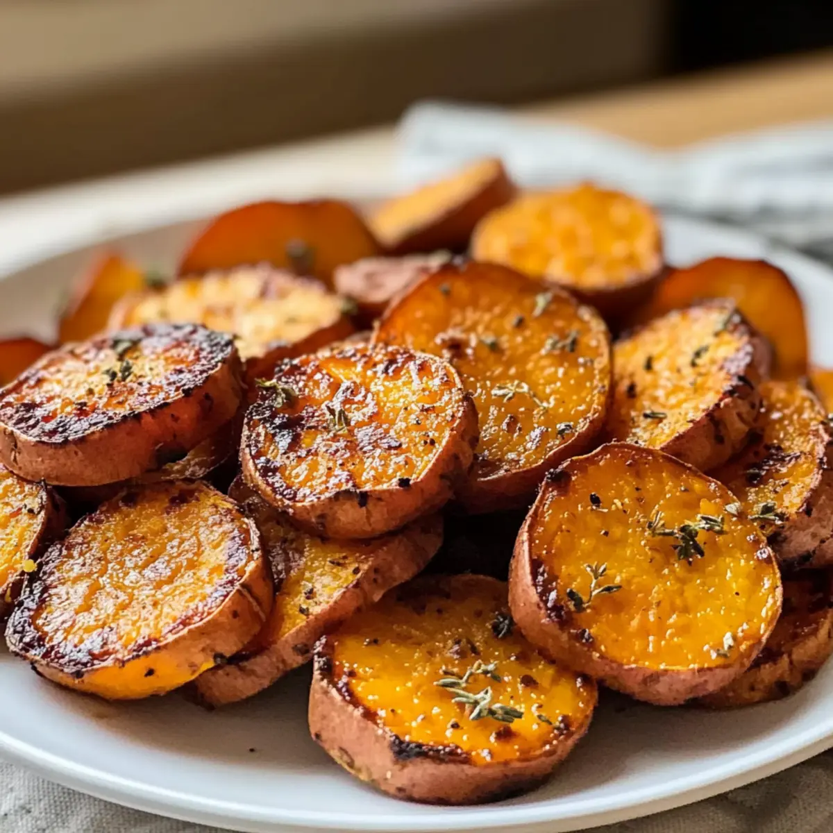 Roasted Sweet Potato Rounds