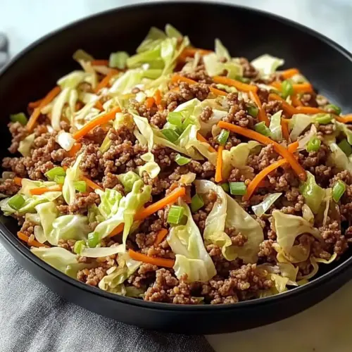 Ground Beef and Cabbage Stir Fry