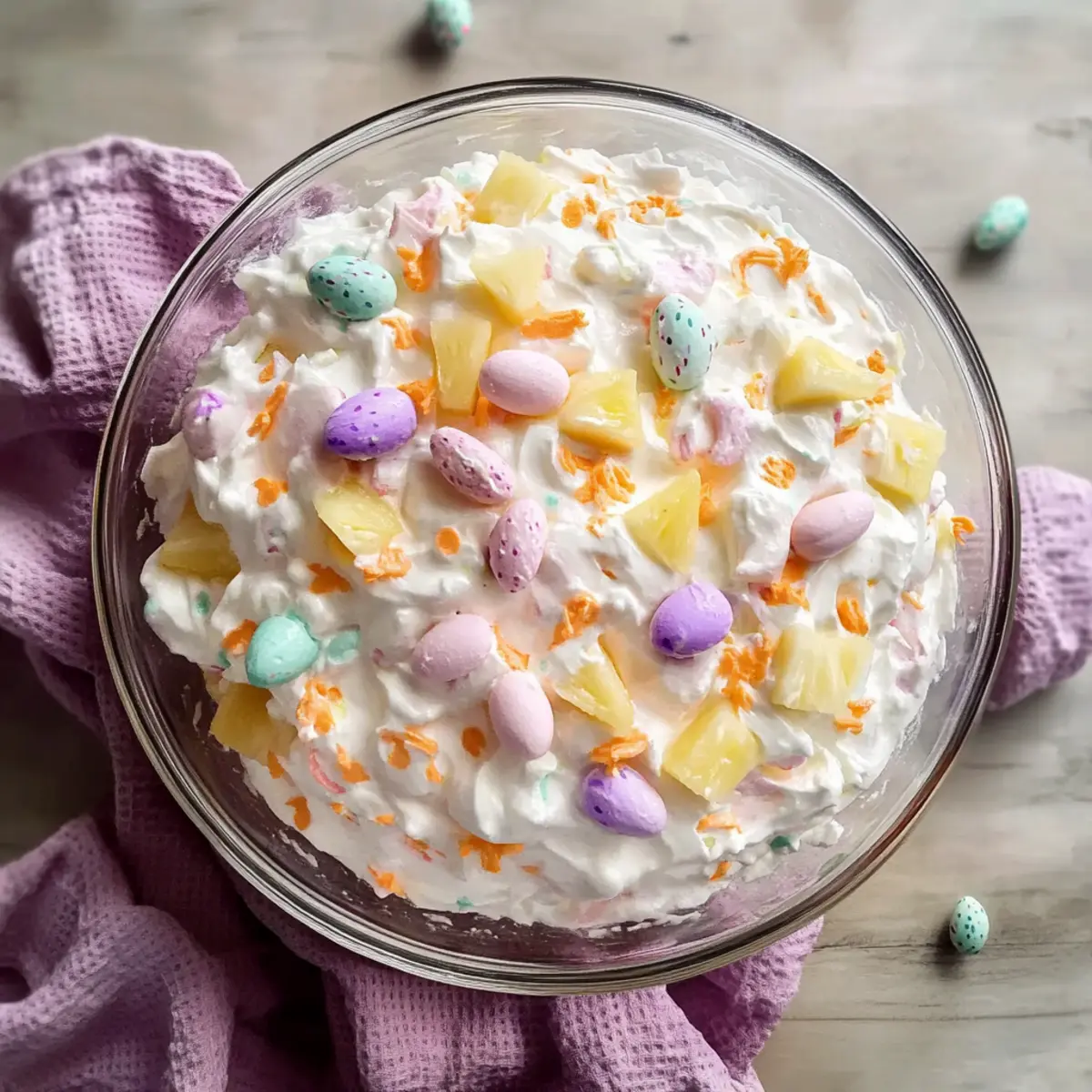 Marshmallow Easter Fluff Salad