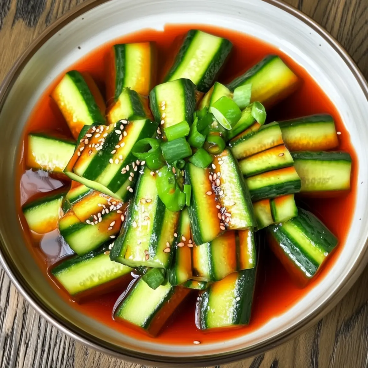 Spicy Cucumber Salad with Asian Twist