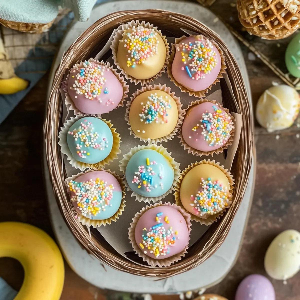 Banana Pudding Easter Truffles