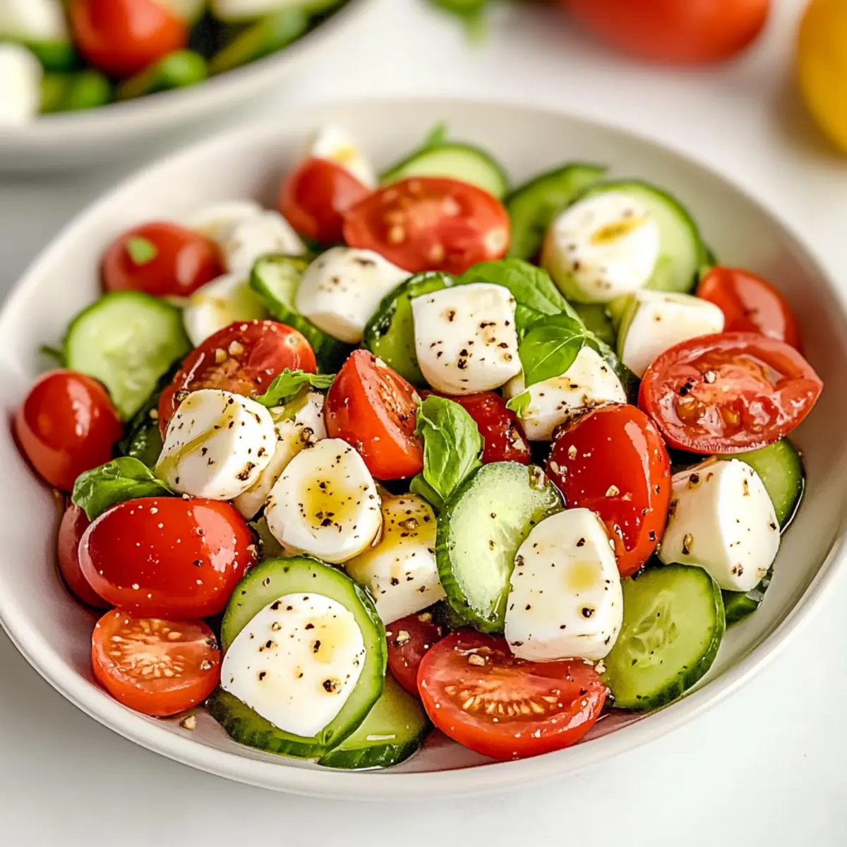 Cucumber Caprese Salad