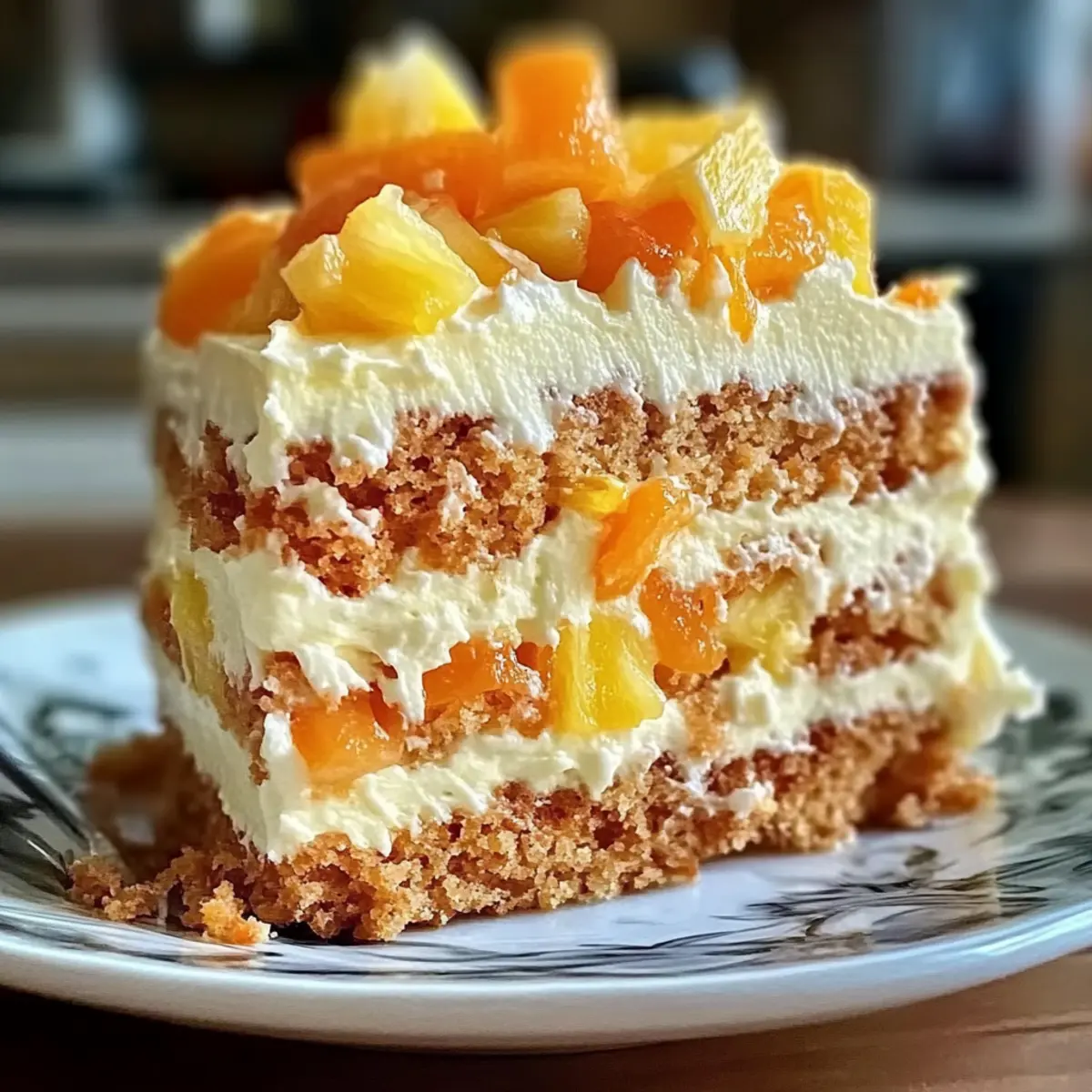 Pineapple Carrot Cream Cake