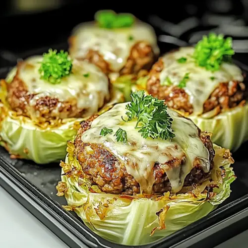 Oven-Baked Cabbage Burgers
