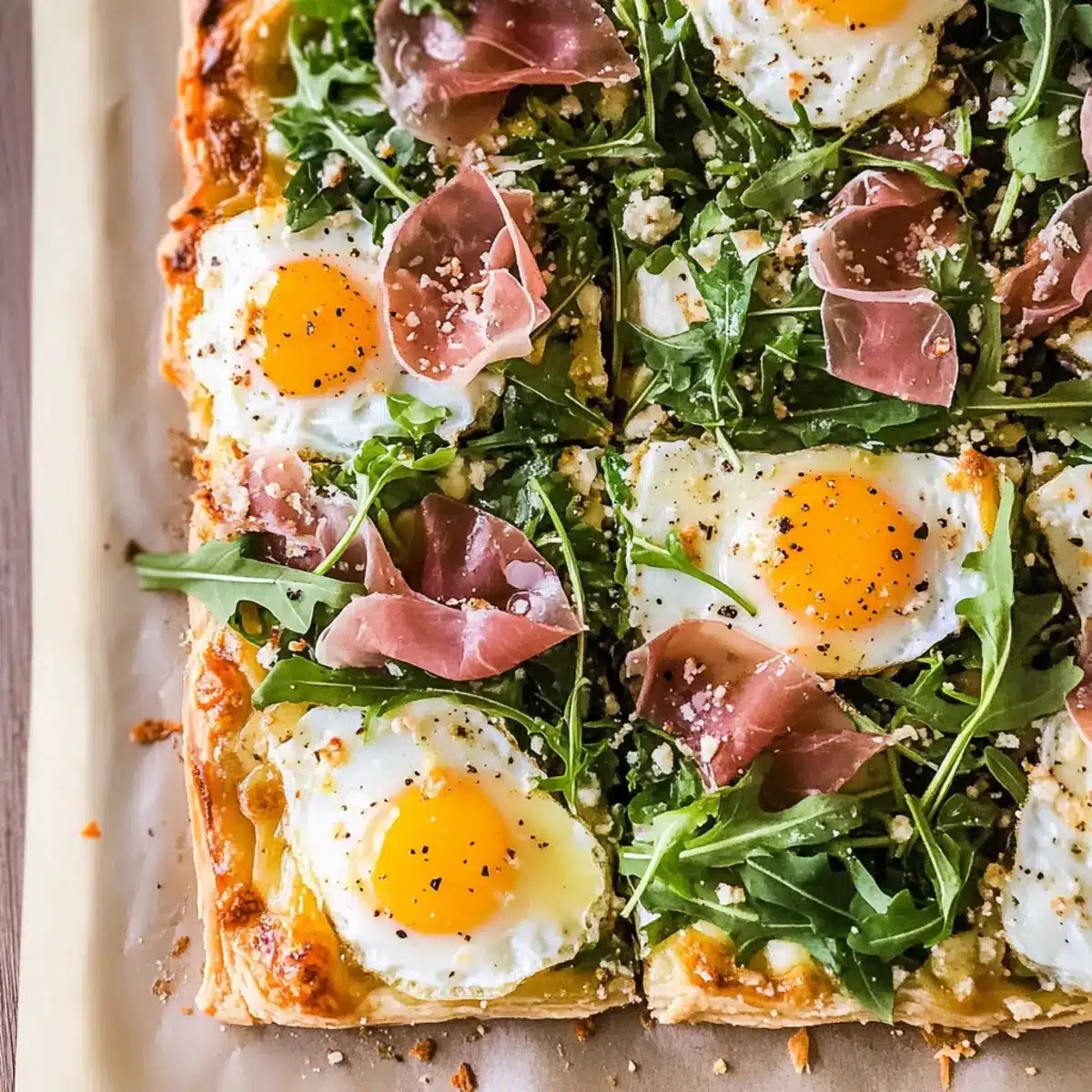 Baked Prosciutto and Egg Breakfast Tart
