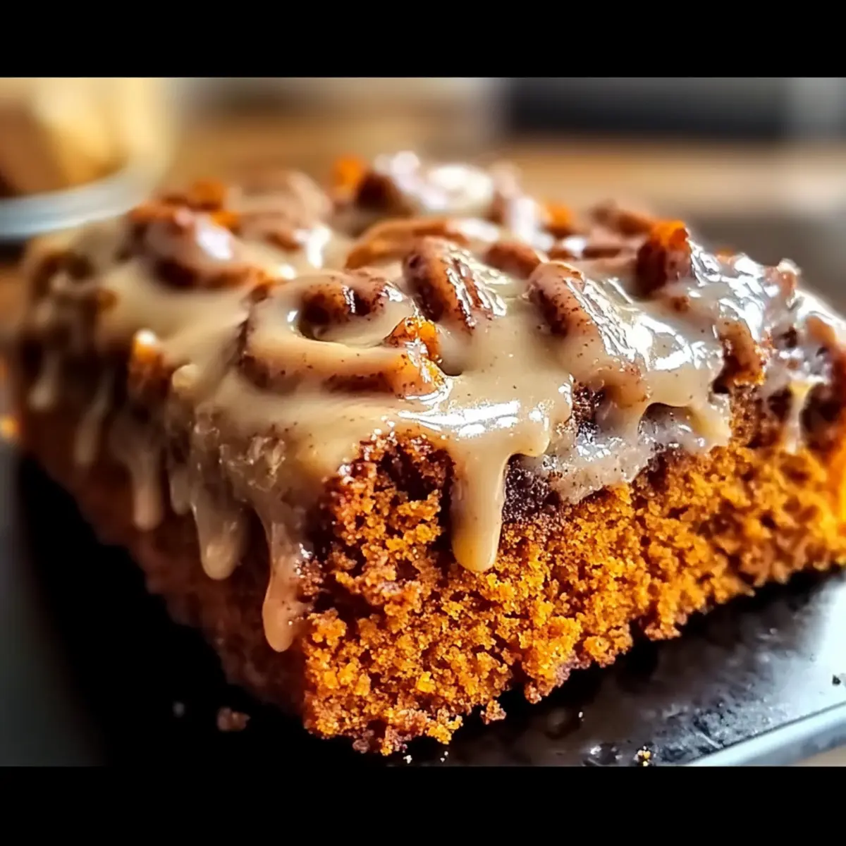 Sweet Potato Cinnamon Roll Cake