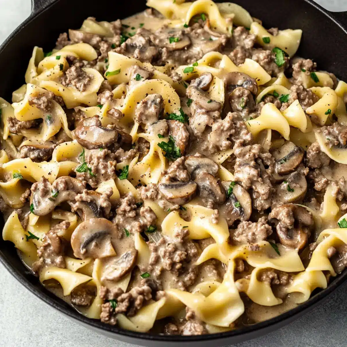 Ground Beef Stroganoff