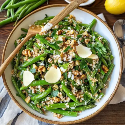 Lemony French Green Bean Asparagus Salad