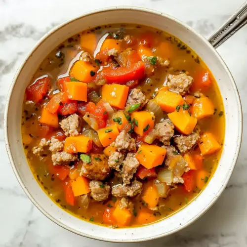Sausage and Sweet Potato Soup