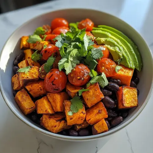 Sweet Potato Burger Bowl