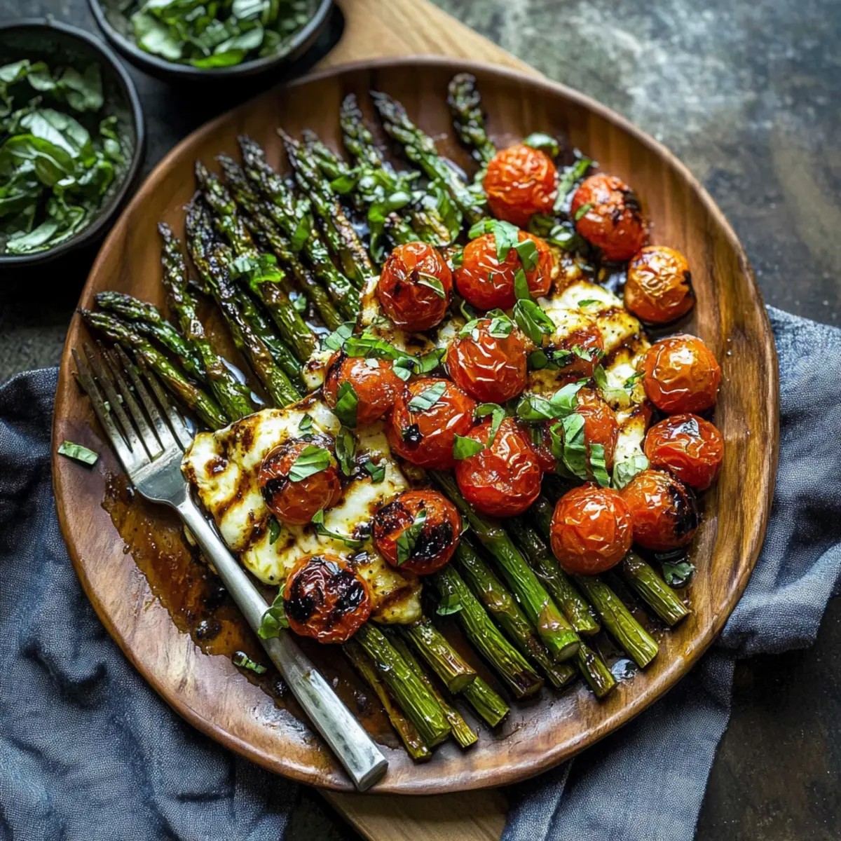 Caprese Roasted Asparagus