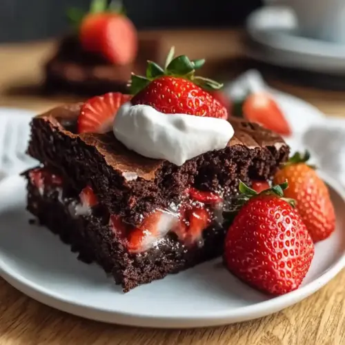Strawberry Chocolate Brownies