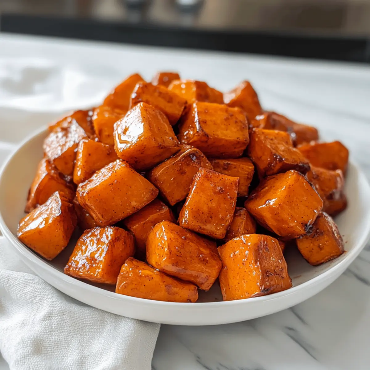 Cinnamon Butter Baked Sweet Potato