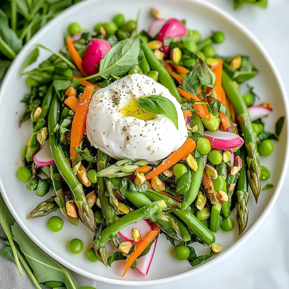 Light Spring Salad with Burrata